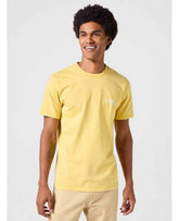 T-Shirt Koszulka Męska Wrangler Graphic Tee Logo Varsity Yellow 112350430 W751013846